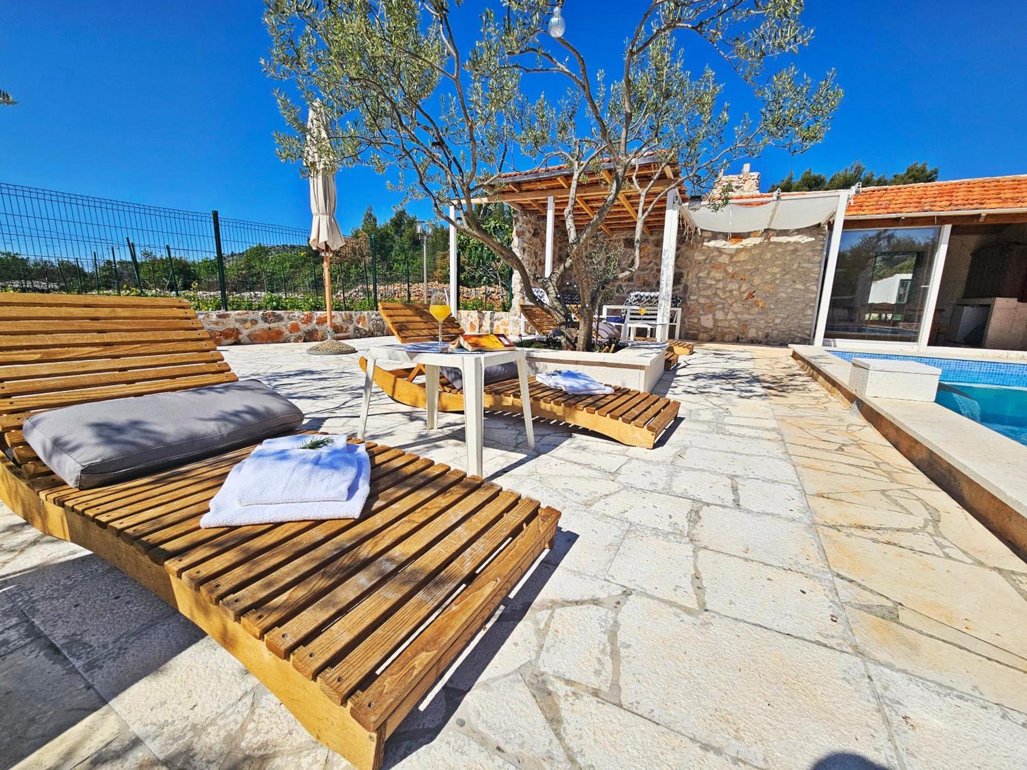 Gornji Seget Flamingo - House With Private Poolヴィラ エクステリア 写真